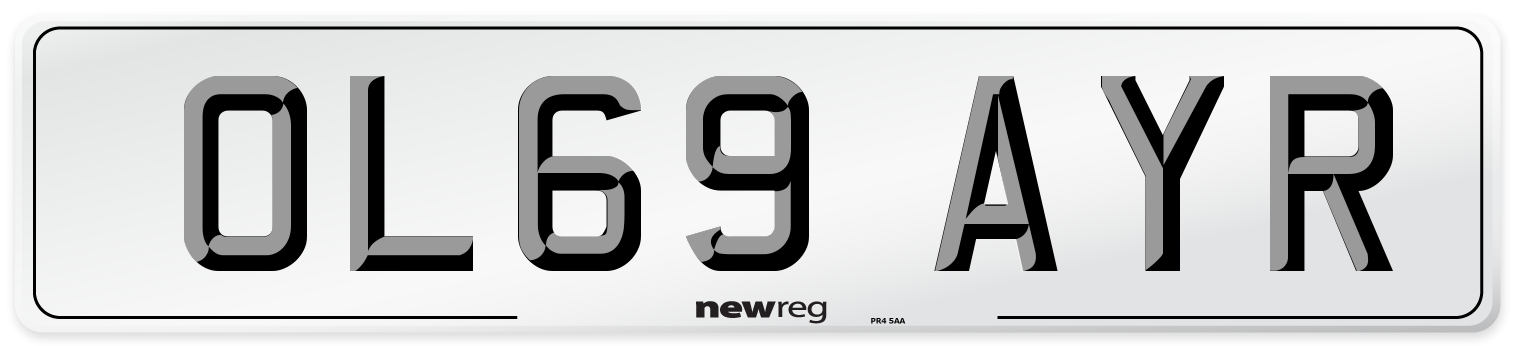OL69 AYR Number Plate from New Reg